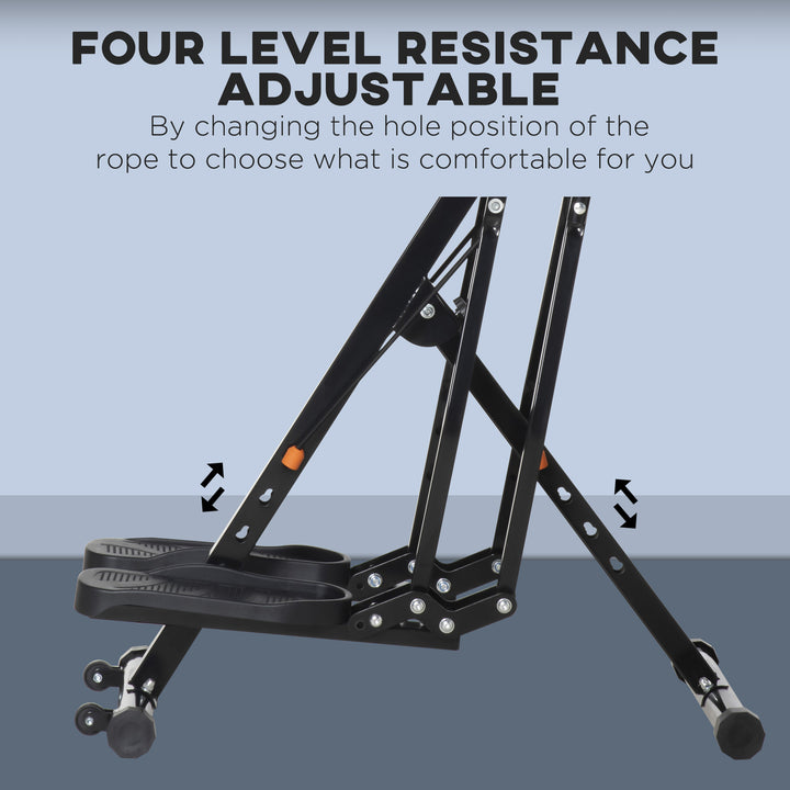 Soozier Gazelle Air Walker Elliptical Trainer with LCD Monitor and 4 Resistance