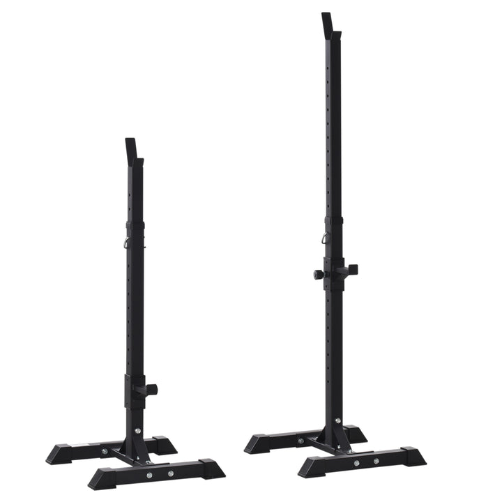 Adjustable Portable Home Gym Power Squat Stand, Barbell Holder Weight Rack