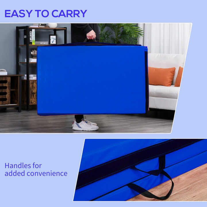 Soozier 4x10 Ft Folding Gymnastics Mat: Exercise, Tumbling, Yoga, Handles