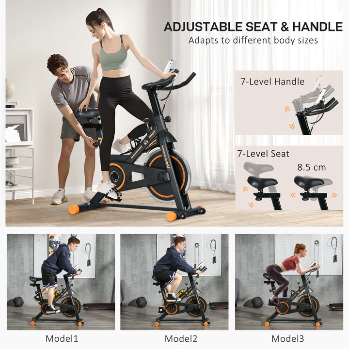 Soozier Upright Stationary Exercise Bike: Adjustable Resistance, LCD Monitor, Cardio
