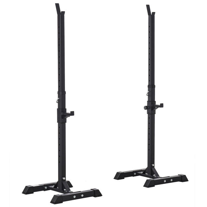 Adjustable Portable Home Gym Power Squat Stand, Barbell Holder Weight Rack