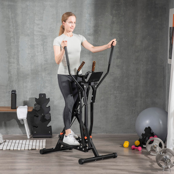 Soozier Gazelle Air Walker Elliptical Trainer with LCD Monitor and 4 Resistance
