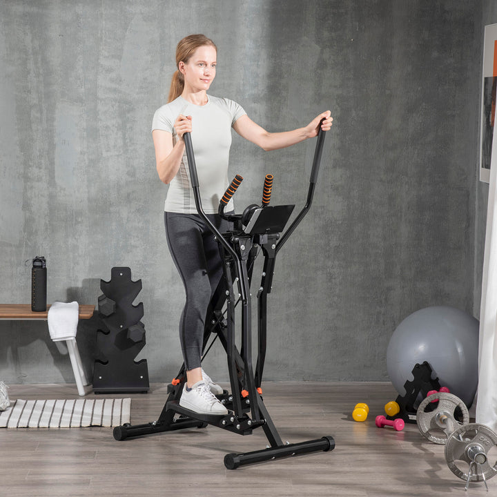 Soozier Gazelle Air Walker Elliptical Trainer with LCD Monitor and 4 Resistance