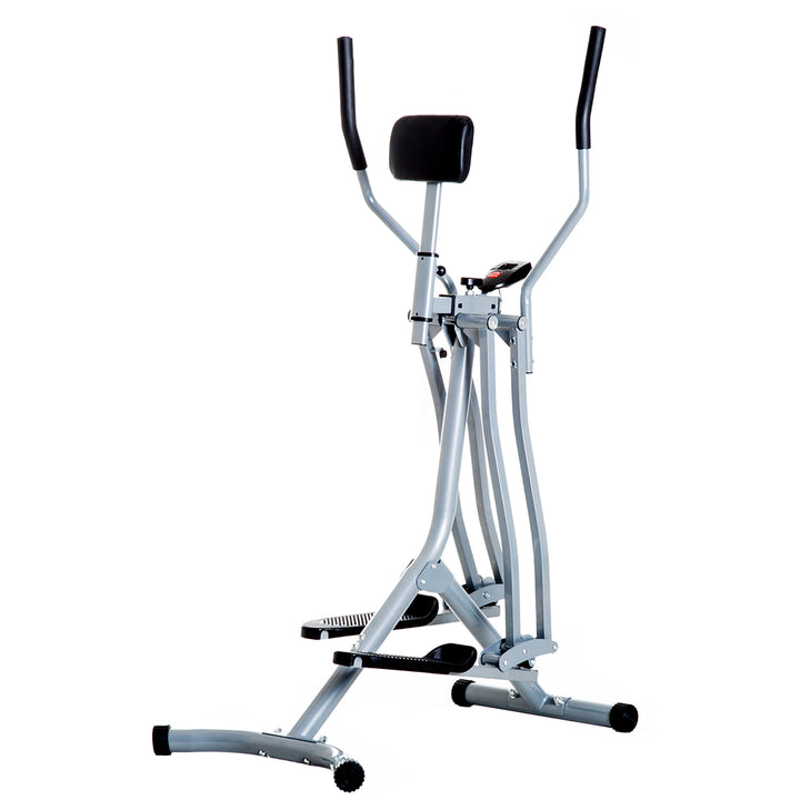 Soozier Upright Elliptical Air Walker Exercise Machine with LCD Monitor