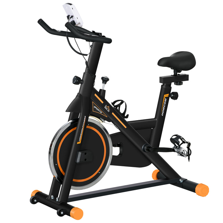 Soozier Upright Stationary Exercise Bike: Adjustable Resistance, LCD Monitor, Cardio