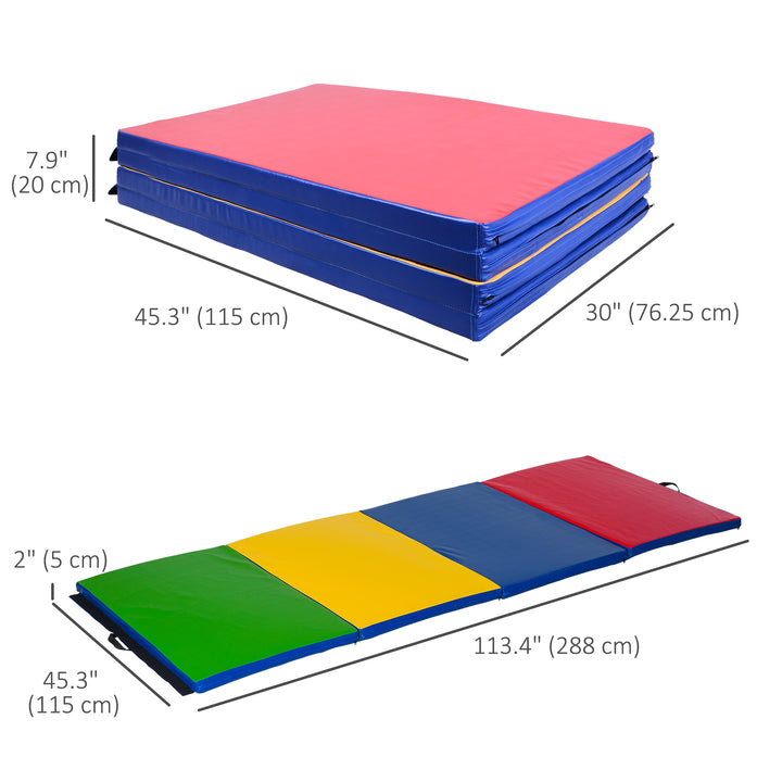 Soozier Folding Gymnastics Mat: Portable Multi-Sport Exercise Pad for Home Gym