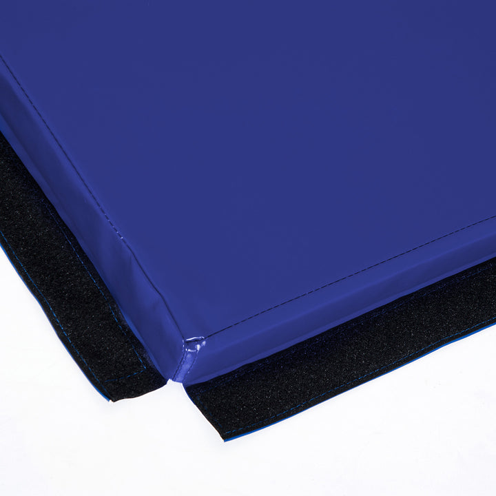 Soozier Folding Gymnastics Tumbling Exercise Mat with Carrying Handles for Home Workouts