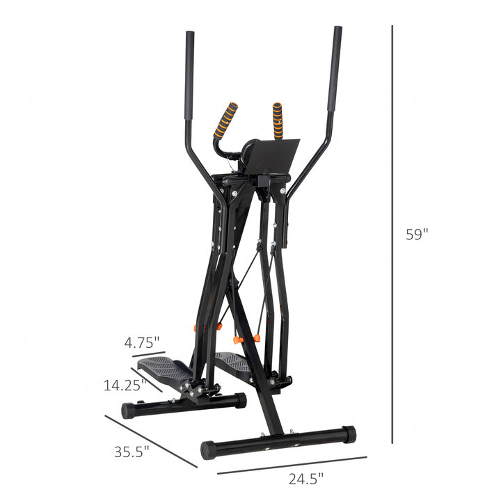 Soozier Gazelle Air Walker Elliptical Trainer with LCD Monitor and 4 Resistance
