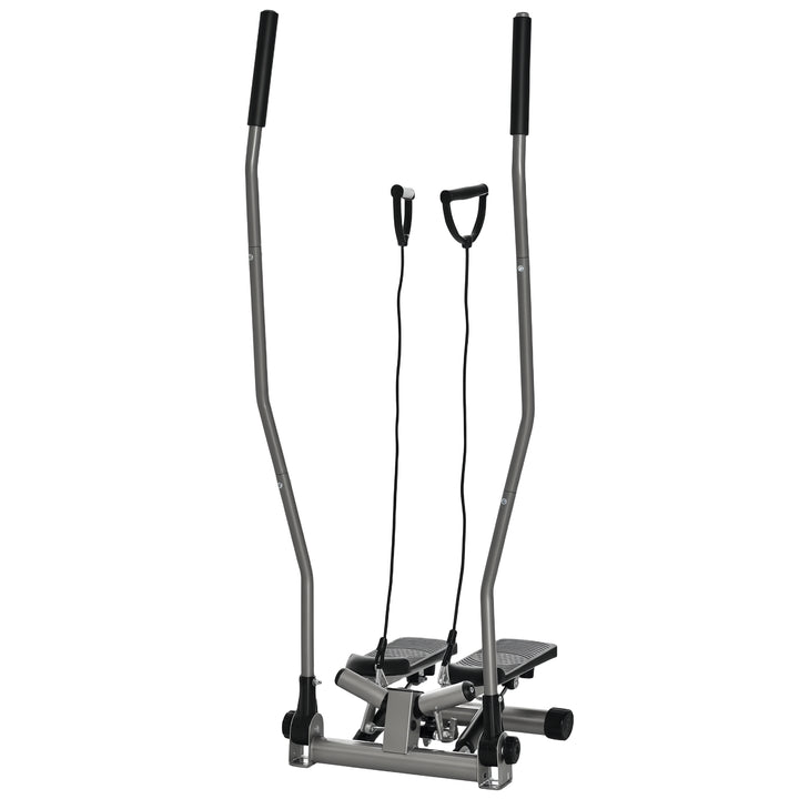Soozier Twist Stair Stepper Exercise Machine with Rocking Handlebars, Full Body Cardio Climber