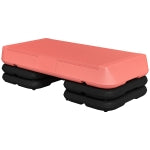 Soozier Adjustable Aerobic Stepper, 3-Level Risers, Home Gym Fitness Platform