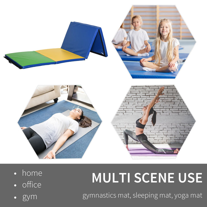Soozier Folding Gymnastics Mat: Portable Multi-Sport Exercise Pad for Home Gym