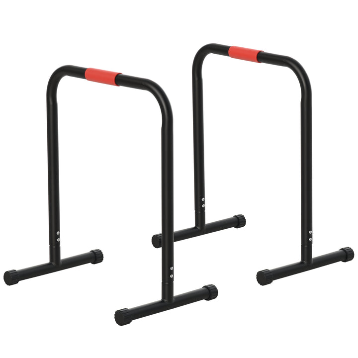 Soozier Heavy-Duty Steel Dip Bars: Portable Fitness Push-Up Stands for Strength Training