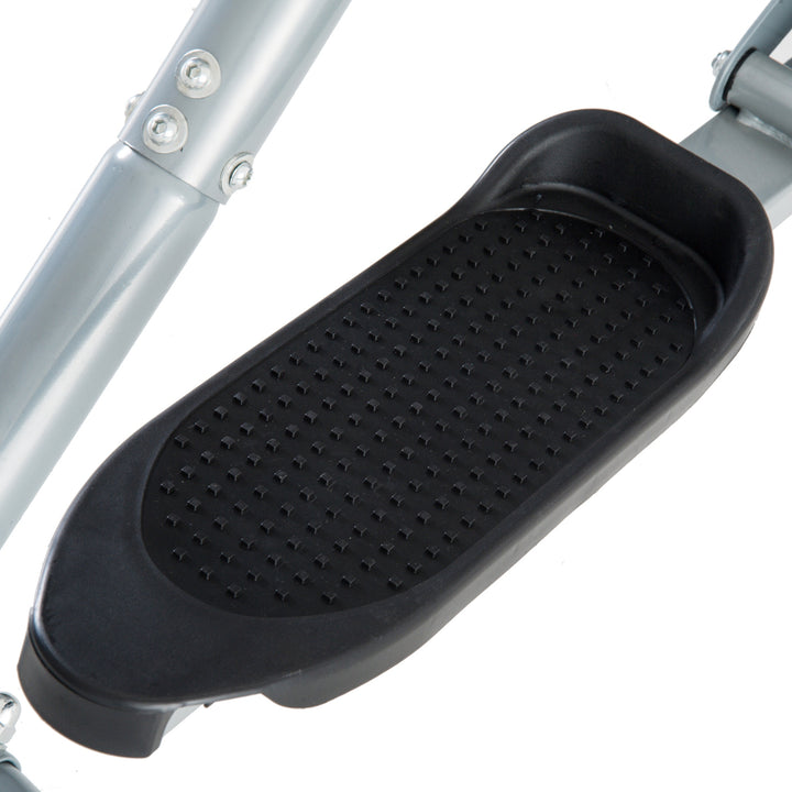 Soozier Upright Elliptical Air Walker Exercise Machine with LCD Monitor