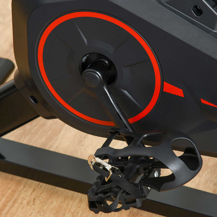 Soozier Magnetic Upright Exercise Bike with LCD Display, Adjustable Home Gym Cycling