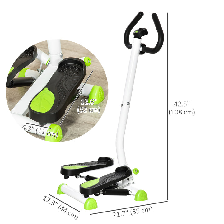 Soozier Twist Stepper with Adjustable Resistance, LCD Display, Full Body Workout