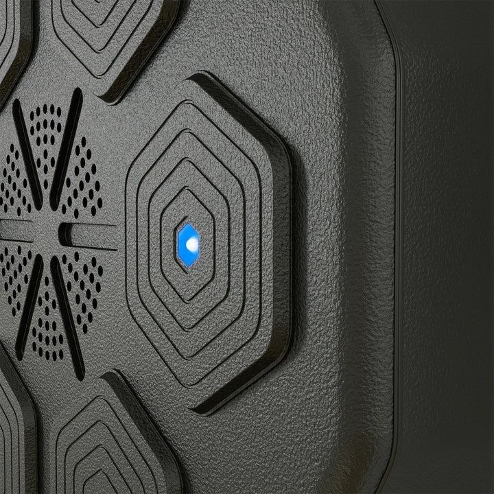 Soozier Smart Music Boxing Machine: Wall-Mounted LED Lights, Bluetooth for Beat Training