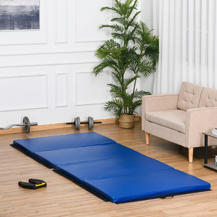 Soozier 4x10 Ft Folding Gymnastics Mat: Exercise, Tumbling, Yoga, Handles