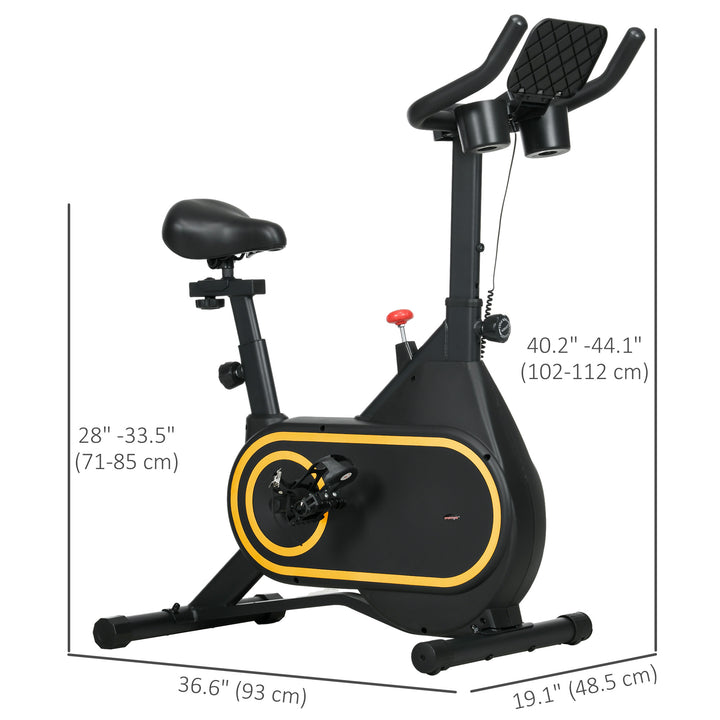 Soozier Magnetic Resistance Exercise Bike LCD Display Silent Indoor Cycling Home