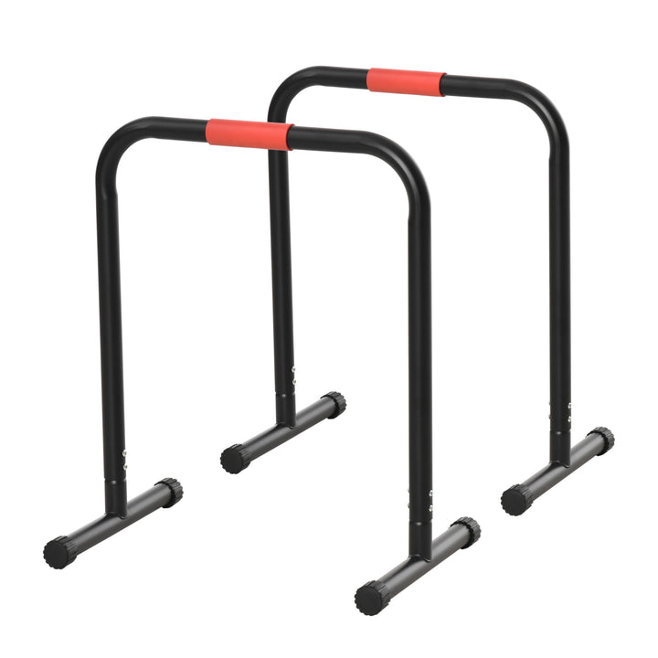 Soozier Heavy-Duty Steel Dip Bars: Portable Fitness Push-Up Stands for Strength Training