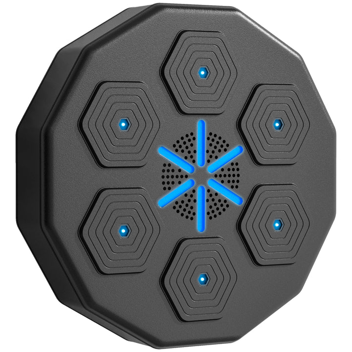 Soozier Smart Music Boxing Machine: Wall-Mounted LED Lights, Bluetooth for Beat Training