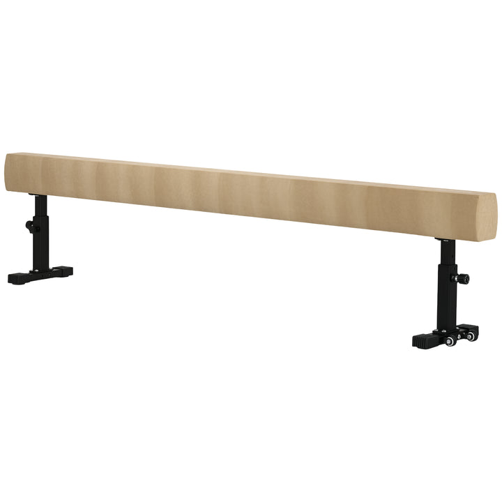 Soozier 7.5ft Adjustable Gymnastics Balance Beam with Wheels for Home Training