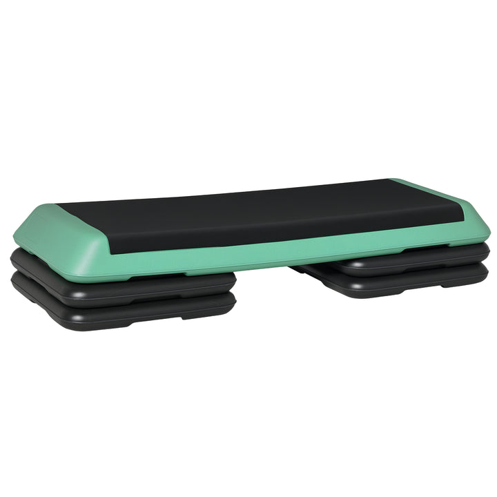 Soozier 43" Adjustable Aerobic Stepper, 3-Level Home Cardio Workout Platform