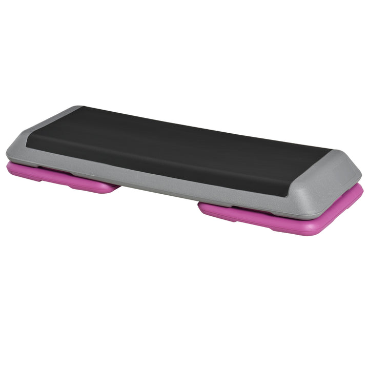 Soozier 43" Adjustable Aerobic Stepper, 3-Level Home Cardio Workout Platform