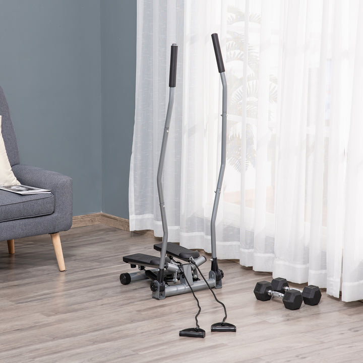 Soozier Twist Stair Stepper Exercise Machine with Rocking Handlebars, Full Body Cardio Climber