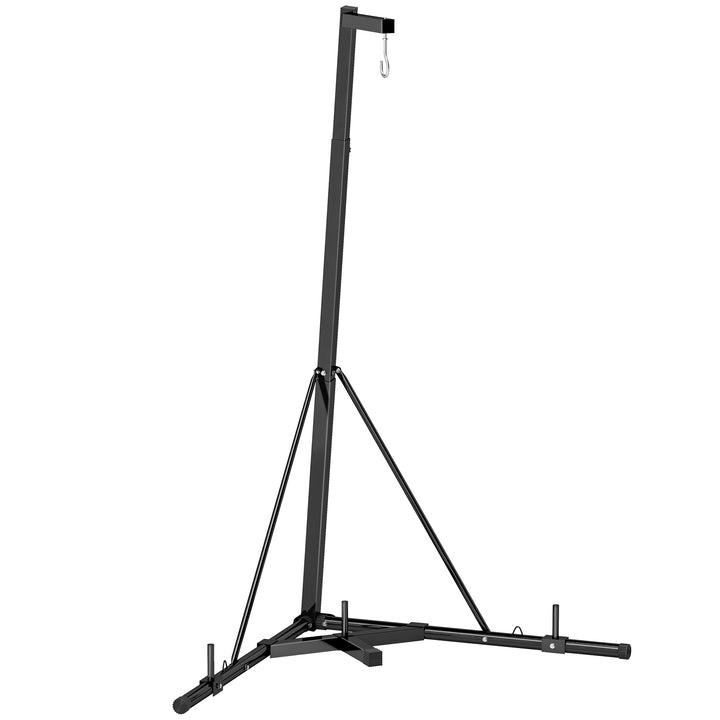 Soozier Foldable Heavy Bag Stand: Adjustable Height, Weighted Base, Home Gym Fitness