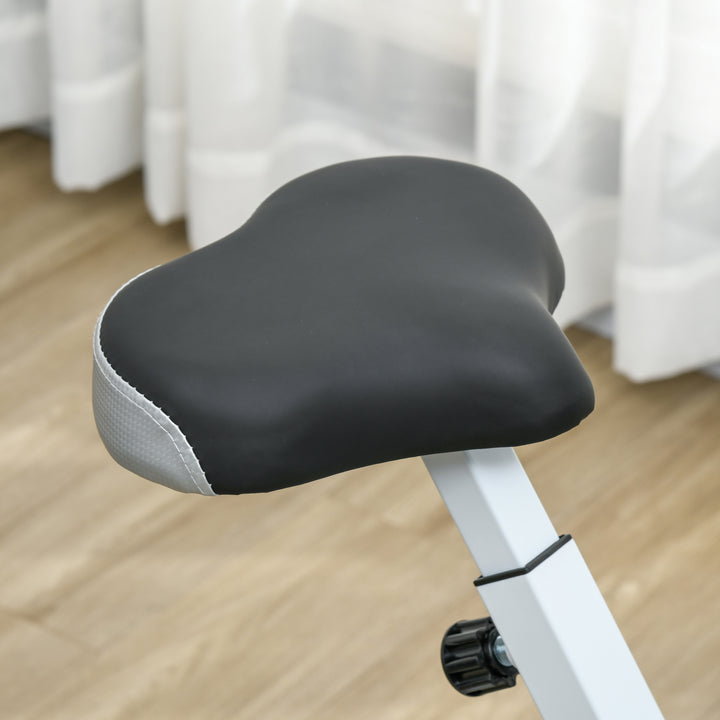 Soozier Foldable Magnetic Exercise Bike with 8-Level Resistance and LCD Monitor
